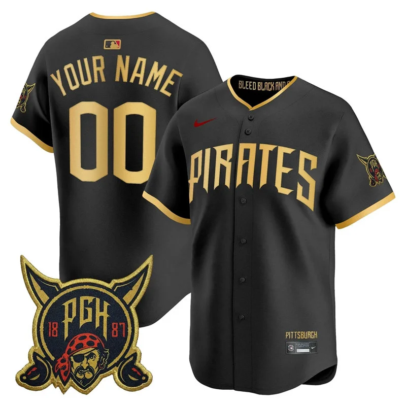 Pittsburgh Pirates Custom 2026 Black City Connect 2.0 Limited Jersey