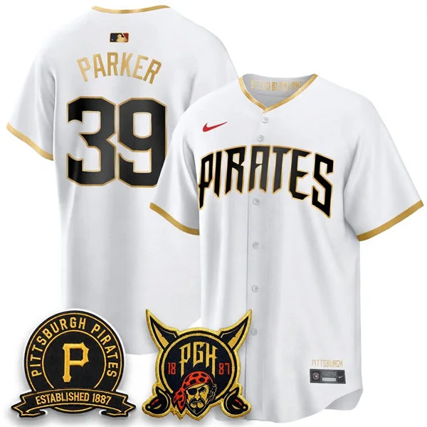 Mens Pittsburgh Pirates Retired Player #39 Dave Parker White City Connect 2.0 Replics Jersey