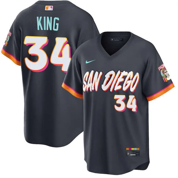 Mens San Diego Padres #34 Michael King Nike 2026 Obsidian City Connect Limited Jersey