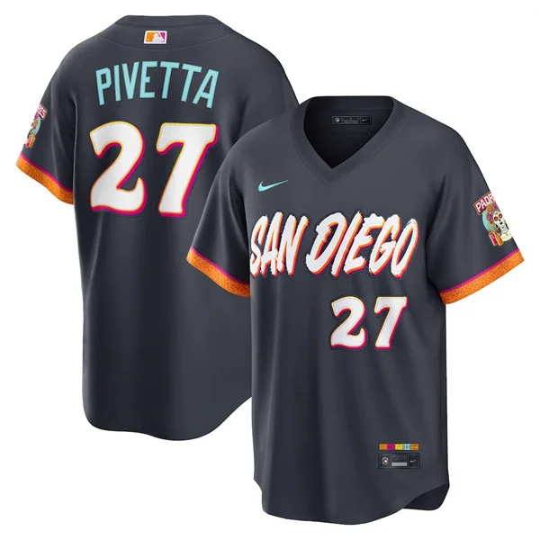 Mens San Diego Padres #27 Nick Pivetta Nike 2026 Obsidian City Connect Limited Jersey