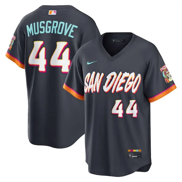 Mens San Diego Padres #44 Joe Musgrove Nike 2026 Obsidian City Connect Limited Jersey