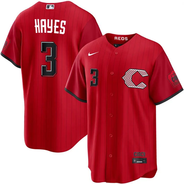 Mens Cincinnati Reds #3 Ke'Bryan Hayes Nike 2026 All-Red City Connect Limited Jersey