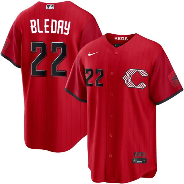 Mens Cincinnati Reds #22 JJ Bleday Nike 2026 All-Red City Connect Limited Jersey
