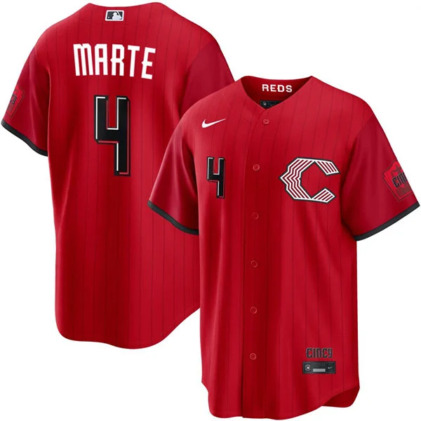 Men's Cincinnati Reds #4 Noelvi Marte Nike 2026 All-Red City Connect Limited Jersey
