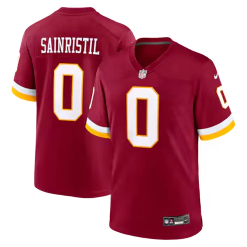 Mens Washington Commanders #0 Mike Sainristil Nike 2026 Burgundy Vapor F.U.S.E.Limited Jersey