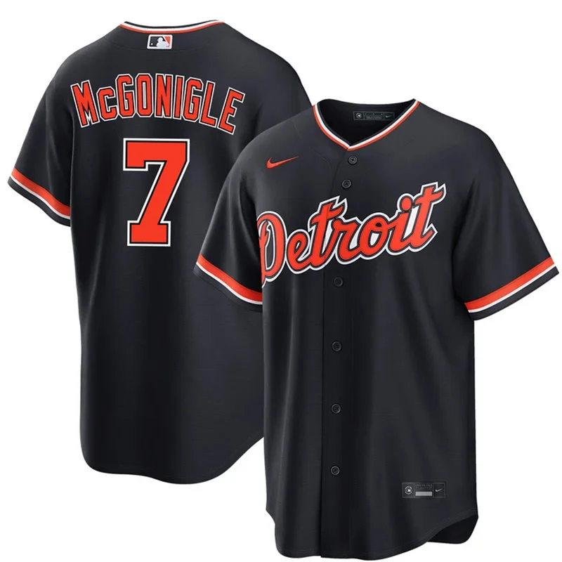 Men's Detroit Tigers #7 Kevin McGonigle Nike 2026 Navy Alternate Limited Jersey