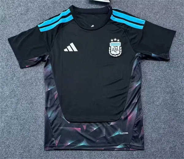 Argentina National Team Blank 2026 Black Goalkeeper Soccer Jersey (1)