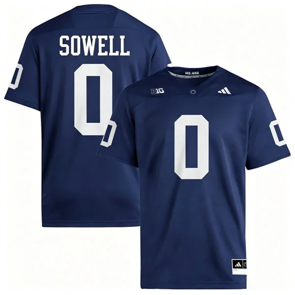 Penn State Nittany Lions #0 Chase Sowell 2026 Adidas Navy with Name Football Jersey 