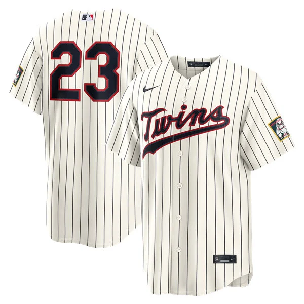 Mens Minnesota Twins #23 Royce Lewis Cream Nike 2026 Field of Dreams Stadium Jersey
