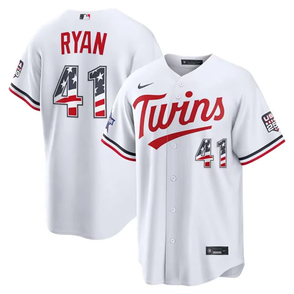 Mens Minnesota Twins #41 Joe Ryan Nike White 2026 All-Star Edition Stars & Stripes Stadium Jersey