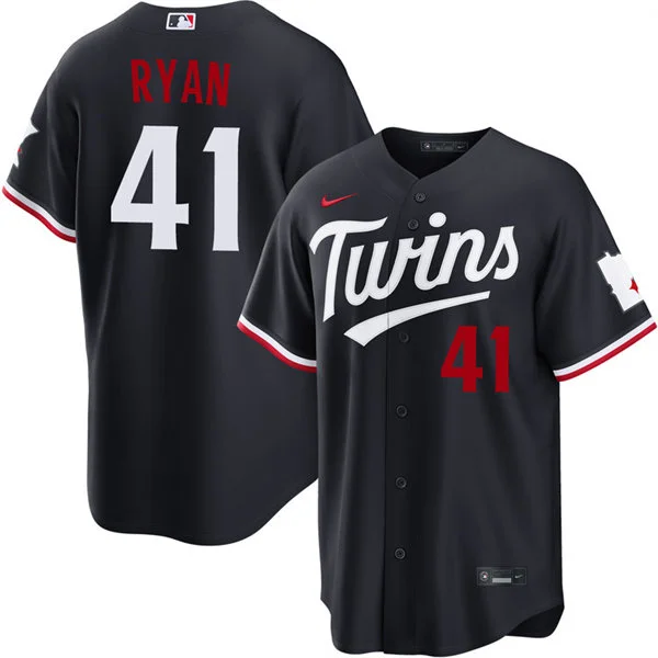 Mens Minnesota Twins #41 Joe Ryan Nike 2026 Navy Twins Alternate Limited Jersey