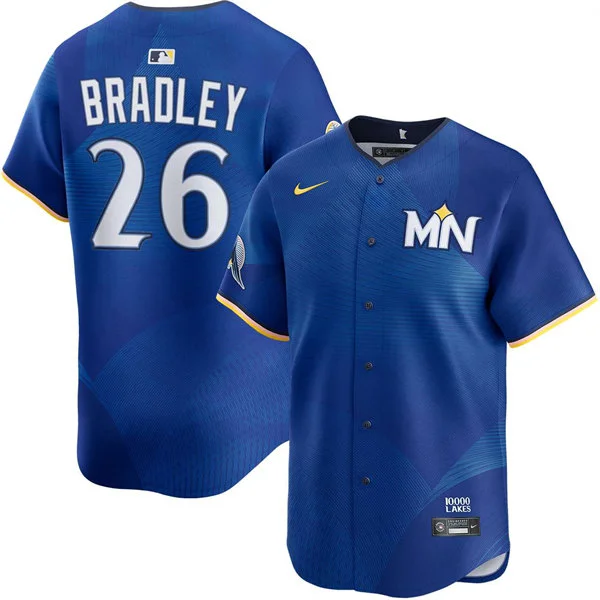 Mens Minnesota Twins #26 Taj Bradley Nike Royal City Connect Limited Jersey