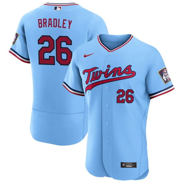 Mens Minnesota Twins #26 Taj Bradley Nike Powder Blue Alternate Limited Jersey