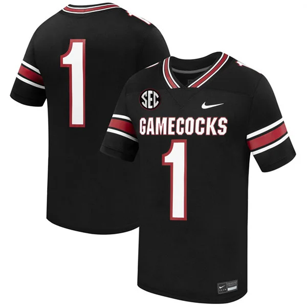 South Carolina Gamecocks Custom 2026 Nike Black Football Game Jersey