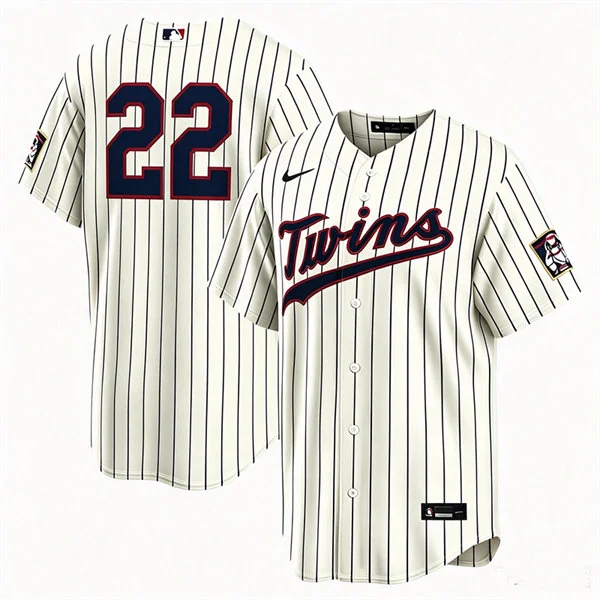 Mens Minnesota Twins #22 Brooks Lee Cream Nike 2026 Field of Dreams Stadium Jersey