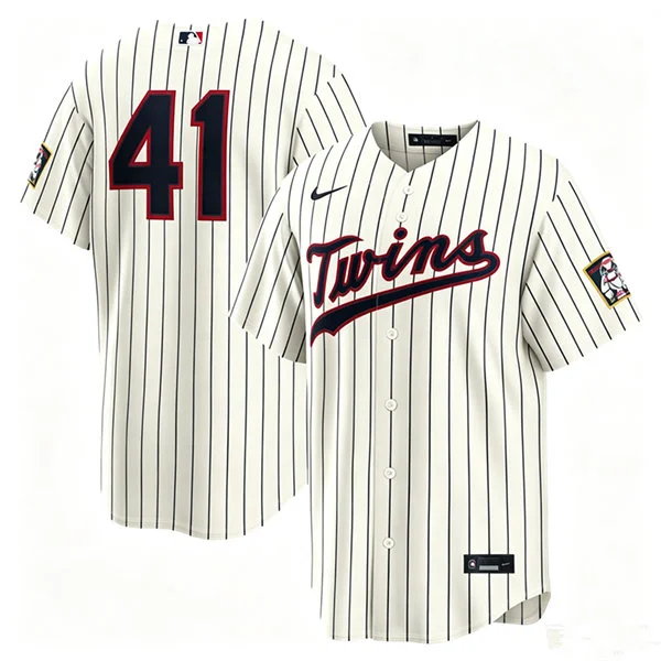 Mens Minnesota Twins #41 Joe Ryan Cream Nike 2026 Field of Dreams Stadium Jersey