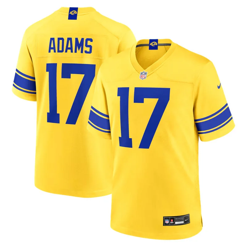 Mens Los Angeles Rams #17 Davante Adams 2026 Nike Gold Classic Sol Vapor F.U.S.E. Limited Jersey