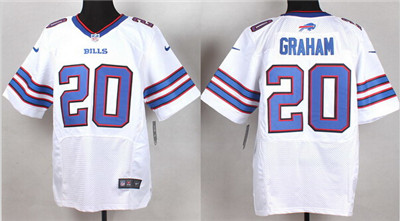 Men's Buffalo Bills #20 Corey Graham Nike White Elite Jersey