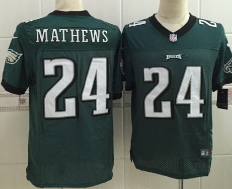 Men's Philadelphia Eagles #24 Ryan Mathews Nike 2014 Green Elite Jersey