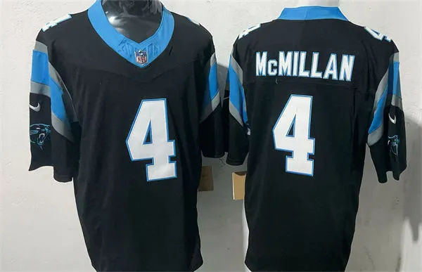 Mens Carolina Panthers #4 Tetairoa McMillan Nike Blue Alternate Vapor F.U.S.E. Limited Jersey