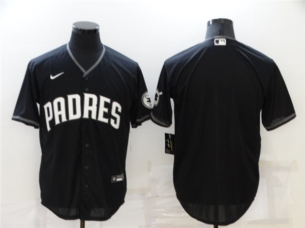 Mens San Diego Padres Blank Nike Black Fashion Team Jersey