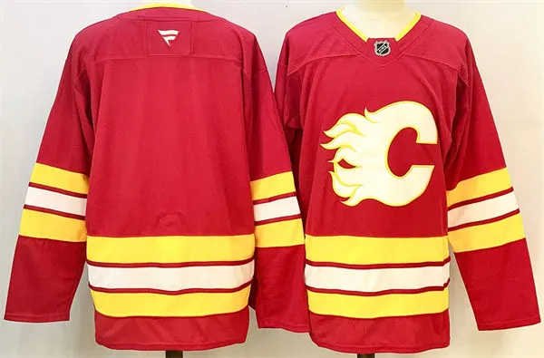 Men's Calgary Flames Blank Fanatics Red Alternate Team Jersey