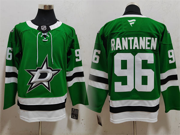 Men's Dallas Stars #96 Mikko Rantanen Fanatics Home Green Jersey