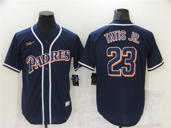 Mens San Diego Padres #23 Fernando Tatis Jr. Nike Navy Cooperstown Collection Jersey