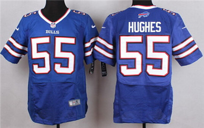 Men's Buffalo Bills #55 Jerry Hughes Nike Light Blue Elite Jersey