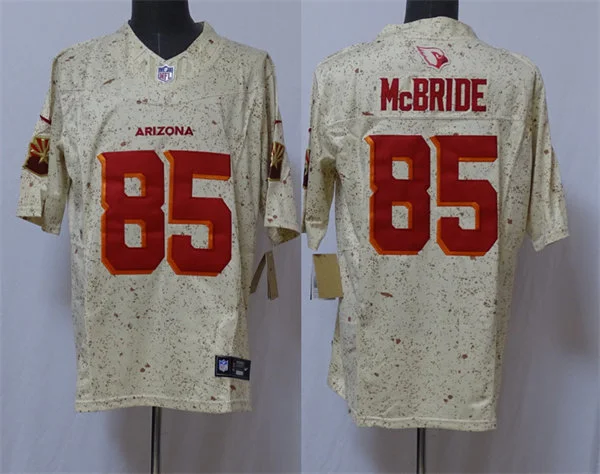 Men Arizona Cardinals #85 Trey McBride Sand 2025 Rivalries Collection Vapor F.U.S.E. Limited Jersey