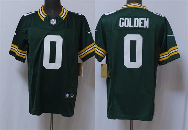 Mens Green Bay Packers #0 Matthew Golden Nike Green F.U.S.E. Vapor Limited Jersey