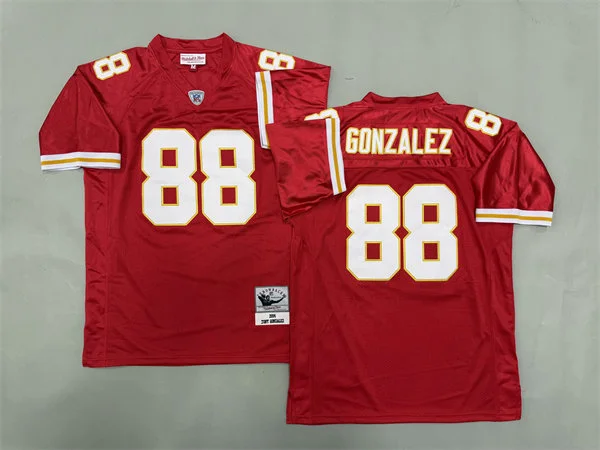 Men's Kansas City Chiefs #88 Tony Gonzalez 2004 Mitchell & Ness Red Retired Player Legacy Throwback Football Jersey