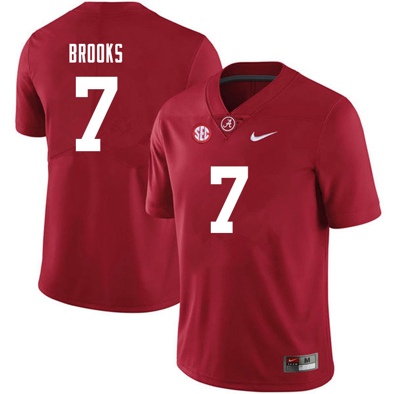 Mens Alabama Crimson Tide #7 Ja'Corey Brooks Nike Crimson College Football Game Jersey