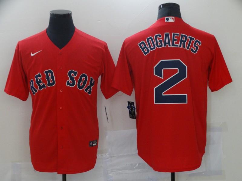 Men's Boston Red Sox #2 Xander Bogaerts Nike Red Alternate Cool Base Jersey