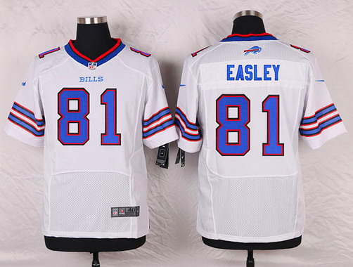 Men's Buffalo Bills #81 Marcus Easley Nike White Elite Jersey