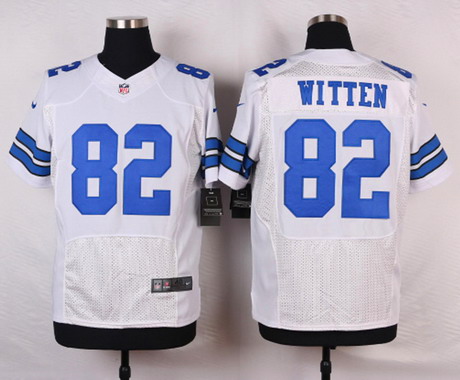 Nike NFL Jersey Dallas Cowboys #82 Jason Witten White Elite Style Jersey