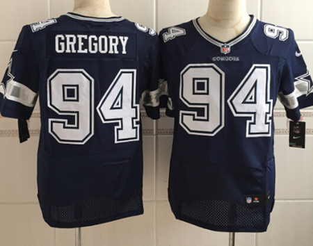 Men's Dallas Cowboys #94 Randy Gregory Nike Blue Elite Jersey