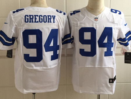 Men's Dallas Cowboys #94 Randy Gregory Nike White Elite Jersey