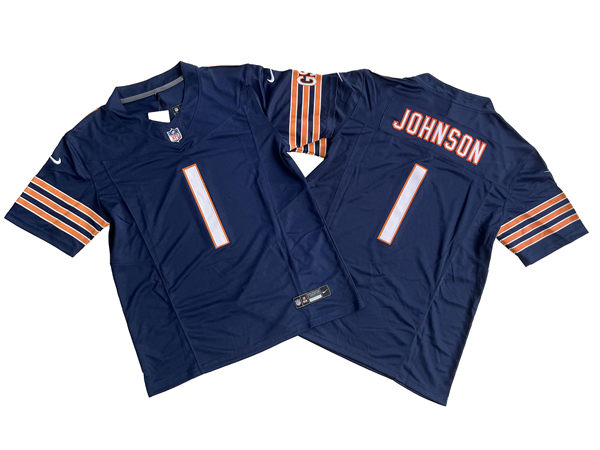 Youth Chicago Bears #1 Jaylon Johnson Nike Navy Vapor Limited Jersey