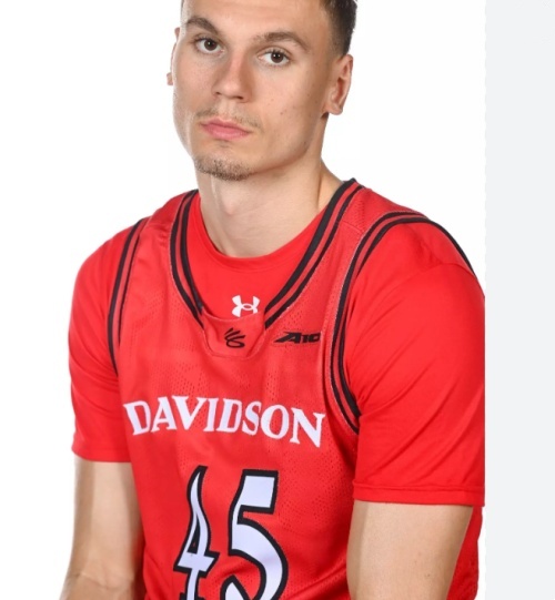 Davidson Wildcats #45 Roberts Blums 2026 Red College Basketball Game Jersey