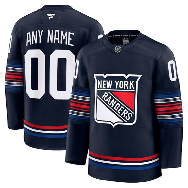 Womens New York Rangers Custom Fanatics Navy Alternate Premium Jersey