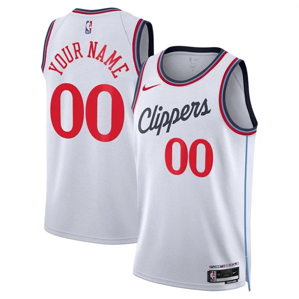LA Clippers Custom White Association Edition Jersey
