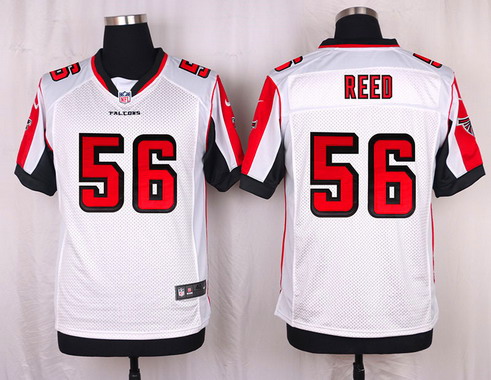 Men's Atlanta Falcons #56 Brooks Reed White Road NFL Nike Elite Jersey