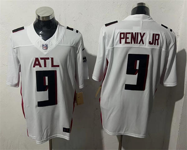 Men's Atlanta Falcons #9 Michael Penix Jr. Nike White Vapor Limited Jersey