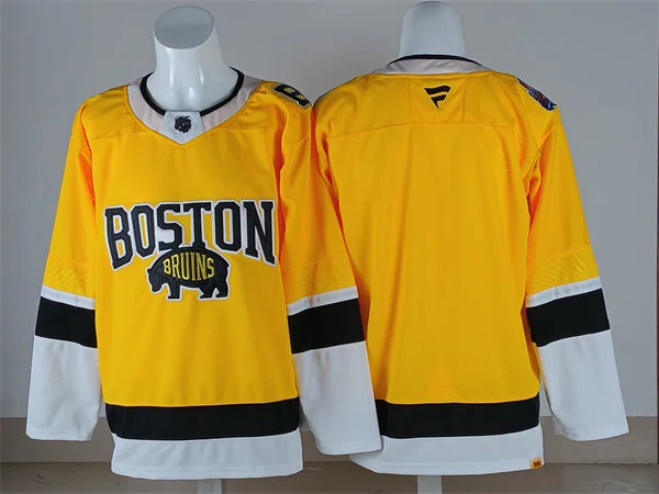 Men's Boston Bruins Blank 2026 Stadium Series Team Jersey Yellow