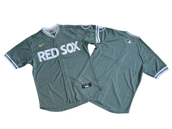 Mens Boston Red Sox Blank Green 2025 City Connect 2.0 Limted Team Jersey