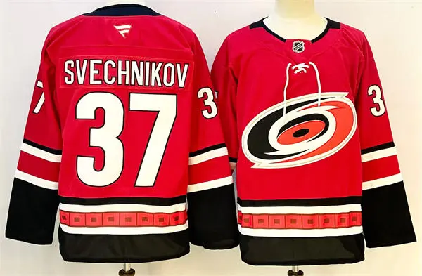 Men's Carolina Hurricanes #37 Andrei Svechnikov Fanatics Alternate Red Primegreen Player Jersey