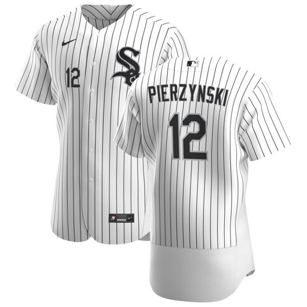 Men's Chicago White Sox Retired Player #12 A.J. Pierzynski Nike White Home Flex Base Jersey