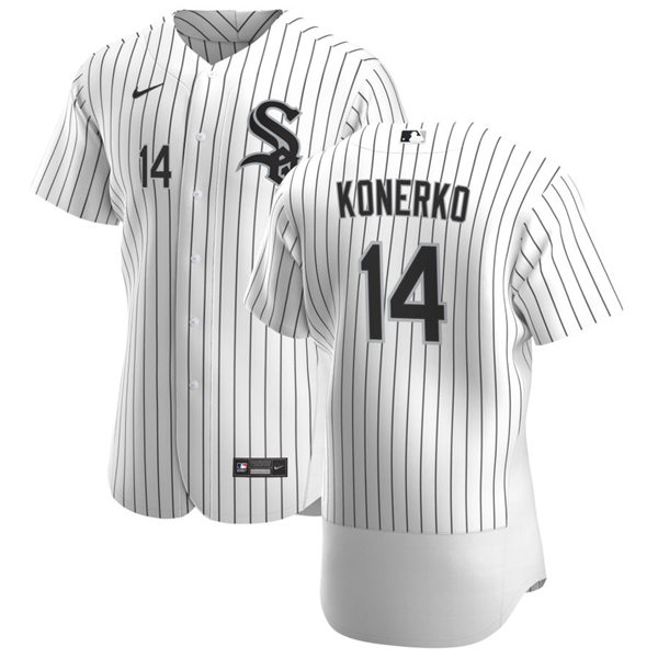 Men's Chicago White Sox Retired Player #14 Paul Konerko Nike White Home Flex Base Jersey