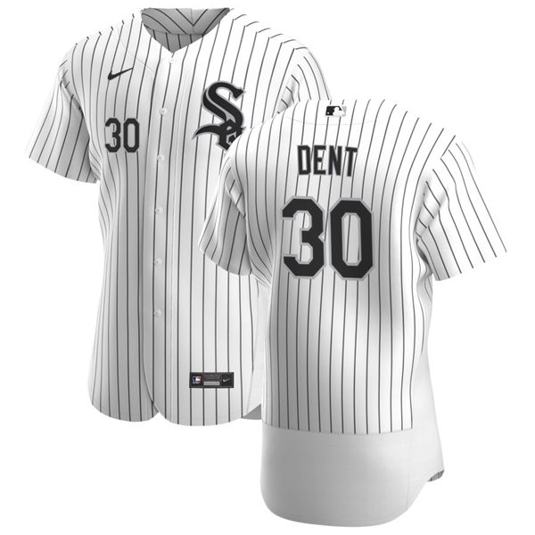Men's Chicago White Sox Retired Player #30 Bucky Dent Nike White Home FlexBase Jersey
